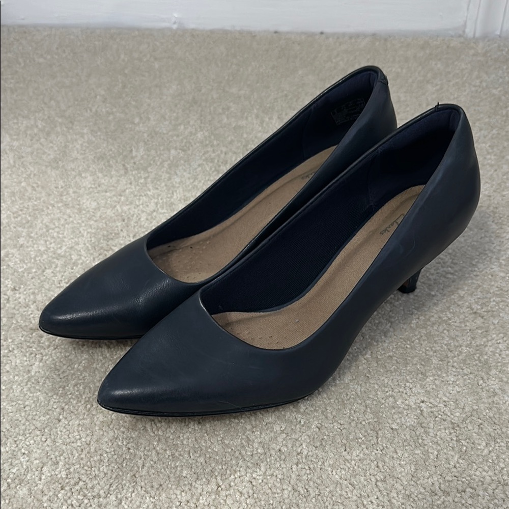 Clarks Navy Blue Women's Pumps